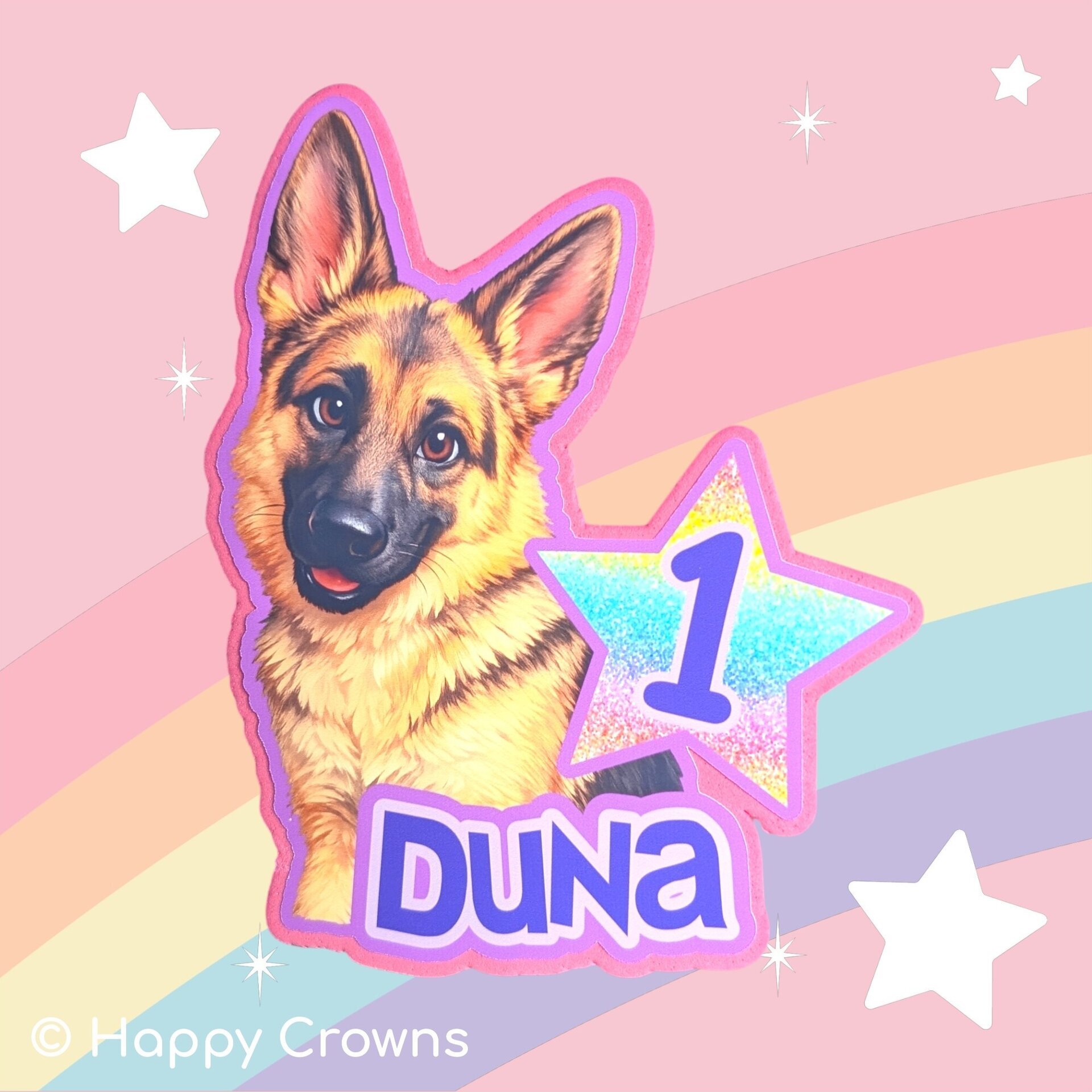 Topper para Tarta de Mascota Personalizado - 2